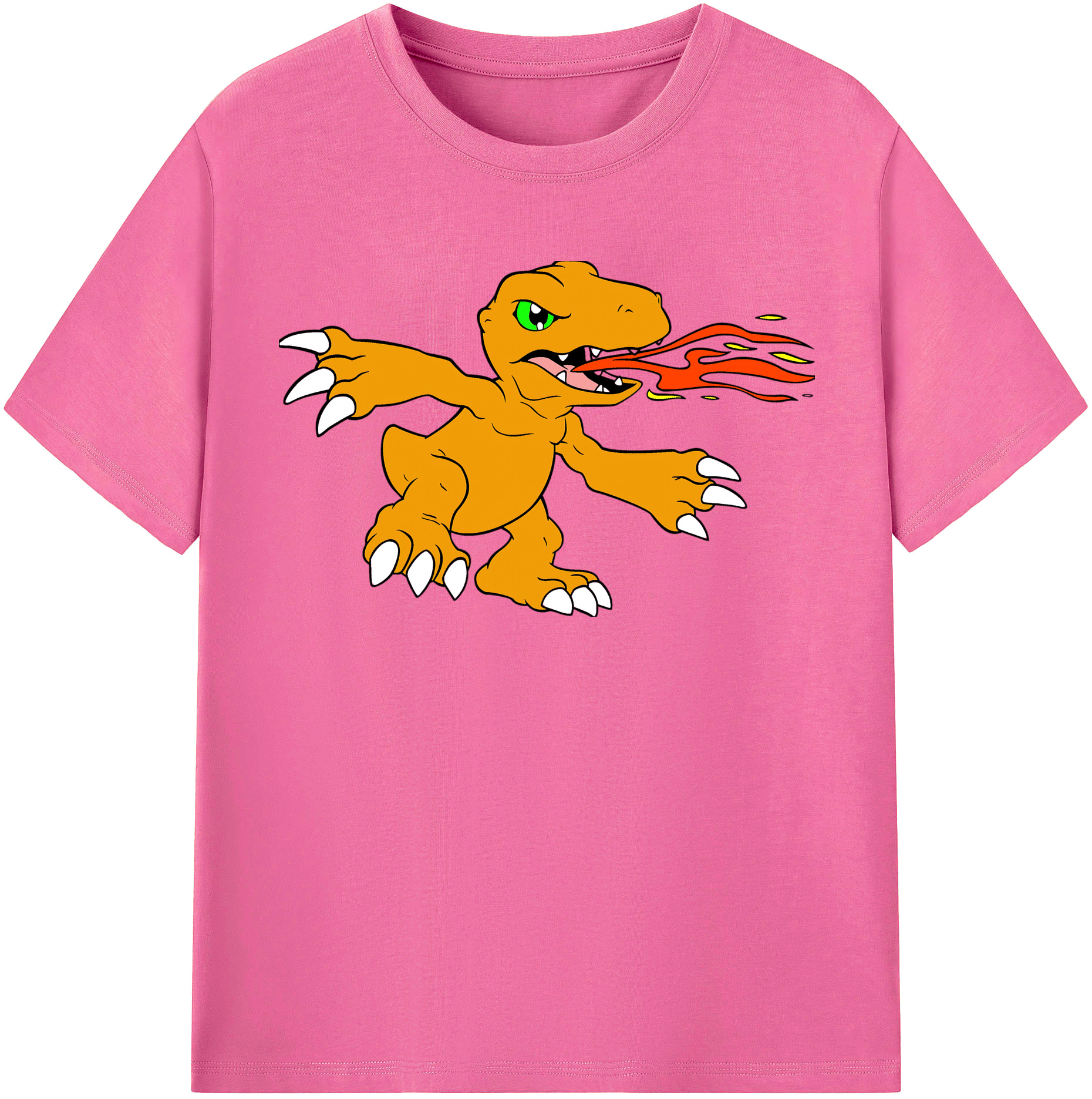 （画像用） Digimon デジタルモンスター/デジモン レディースカジュアルプリントTシャツ（綿100％）